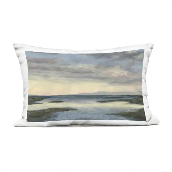 Stupell Industries Sea Expanse at Sunrise Outdoor Pillow, 14 x 7 x 20 {1}