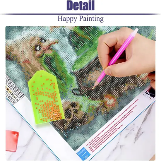 14X14 Inch - Cartoon Witch Diamond Painting Kits for Adults {4}