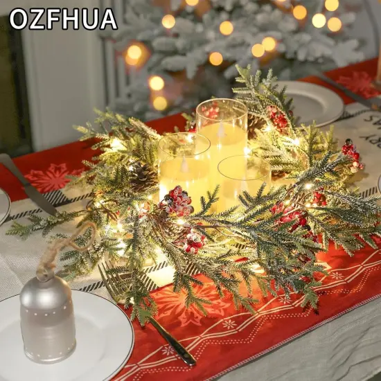 6 FT Christmas Garland with Lights {2}