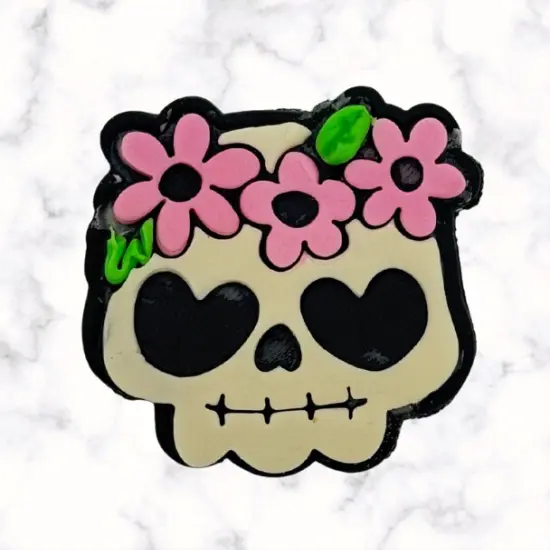 Skull Cookie Cutter with Stamp Option {2}