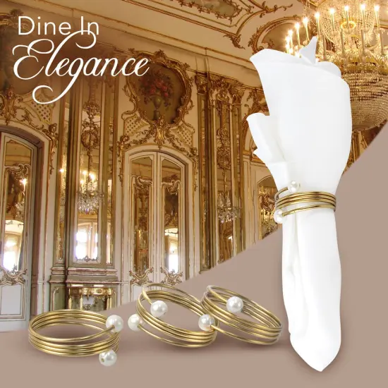 Napkin Rings Champagne {5}