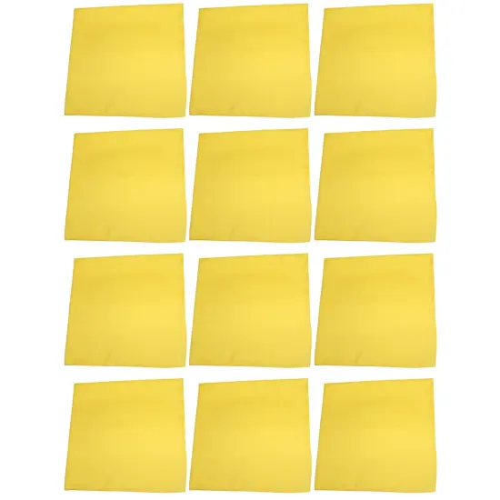 12 Pack Polyester Bandanas in Plain Colors Ideal for Work or Events {1}