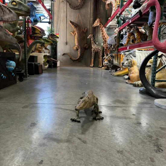 Walking Baby Crocodile Life Size Statue {4}