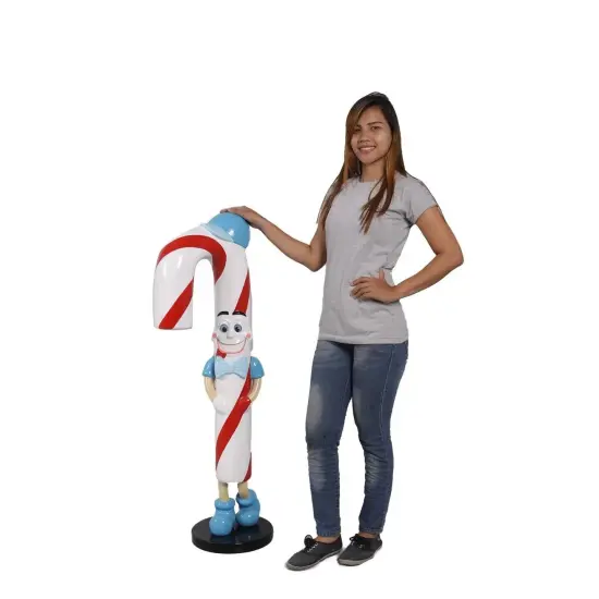 Jr Candy Cane Over Sized Statue {3}