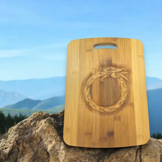 Celtic Dragon - Cutting Board 14''x9.5''x.5'' Bamboo {6}
