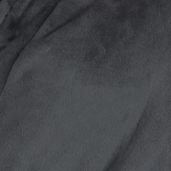 Northwest Unisex Jet Black Silk Touch S/M Bathrobe 23&times;41 Inches {4}