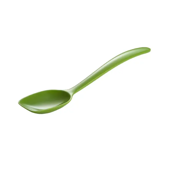 Hutzler 7.5-Inch Melamine Mini Solid Spoon Green {1}