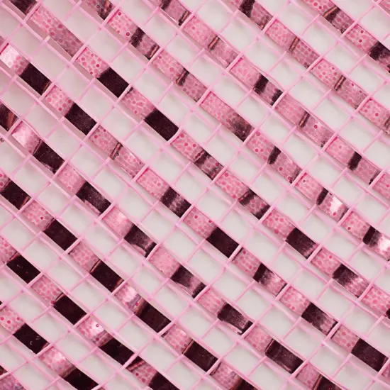 10" Poly Mesh Ribbon: Deluxe Wide Foil Pink (10 Yards) {2}