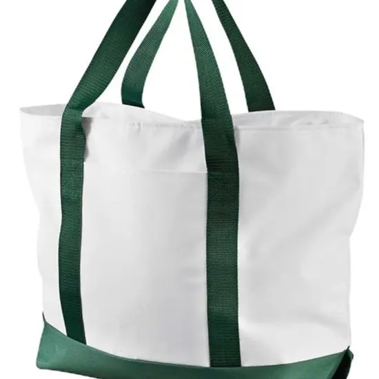 Liberty Bags&reg; Bay View Giant Zipper Beach Tote BLACK/ BLACK {6}