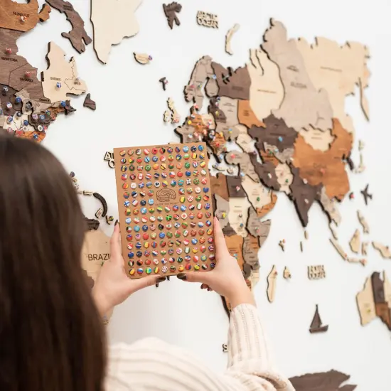 Flags Push Pins For Wood World Map by Enjoy The Wood {6}