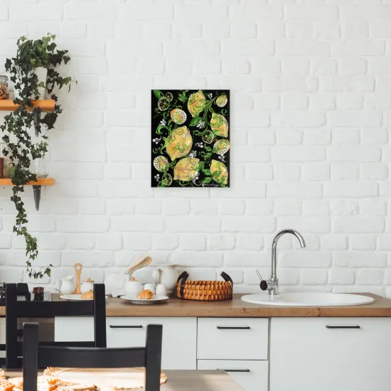 Stupell Industries Lemons And Acanthus Leaves Canvas, design by Susan Lugar {8}