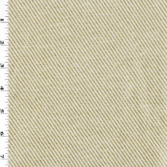 Beige/White Textured Twill Home Decorating Fabric By the Yard {1}