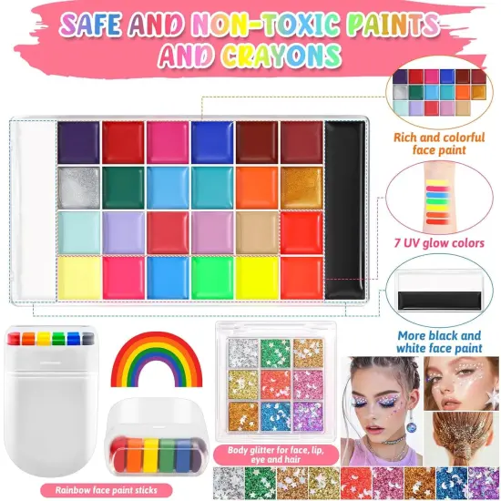 Professional Face Painting Kit(Multicolor) {4}