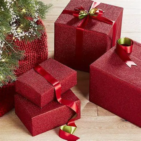 Best Creation Glitter Gift Wrap, 30 x 36-Inch Red 2 ROLLS {4}