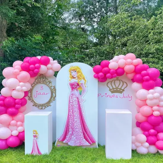 Pink Balloon Garland Arch Kit, Kelfara 109Pcs Hot Pink Latex Pastel Pink Balloon, 18 12 10 5 Inch Latex Balloons for Wedding Birthday Princess Theme Bridal Baby Shower Bridal Shower Party Decorations {4}