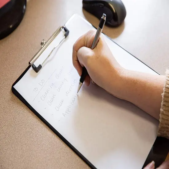 4 Pieces Blue Magnetic Clipboards Clip Board with Low Profile Letter Size Clipboards 9X 12.5 Inch Standard Clip for Refrigerator Office Home Classroom Factory {3}