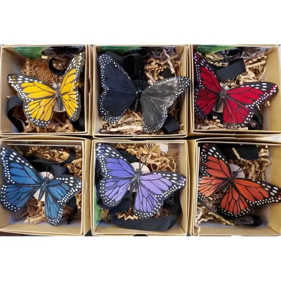 Realistic Monarch Butterfly Ties - 1.5" &times; 1" {5}