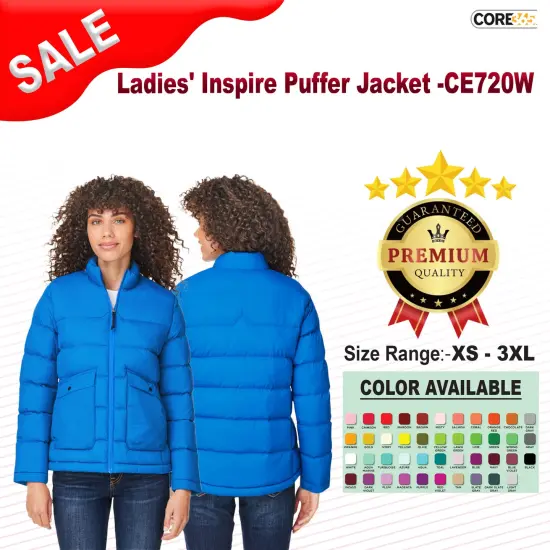 CORE365&reg; Ladies' Inspire Puffer Jacket CARBON {2}