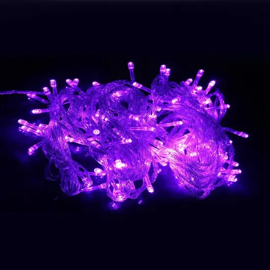Perfect Holiday 200 LED String Light With Connector Purple {1}