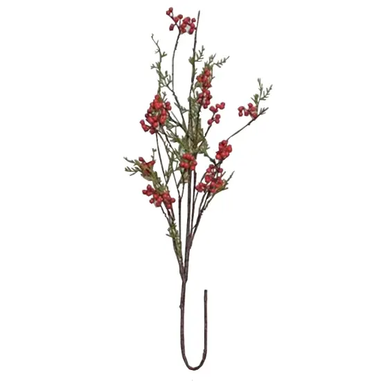32" Cedar and Berry Spray with Brown Floral Stem Perfect for Seasonal Display or Home Decor {1}