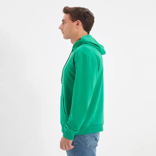 J America&reg; Unisex Electric Long Sleeve Fleece Hooded Sweatshirt ELECTRIC SKY {6}