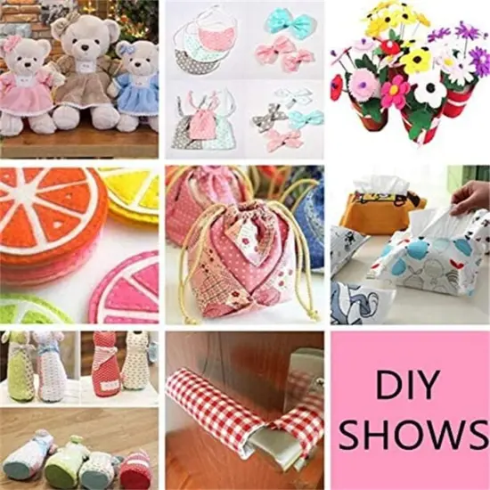 50Pcs 9.84" x 9.84"(25 * 25CM) Cotton Fabric DIY Making Supplies Quilting {5}