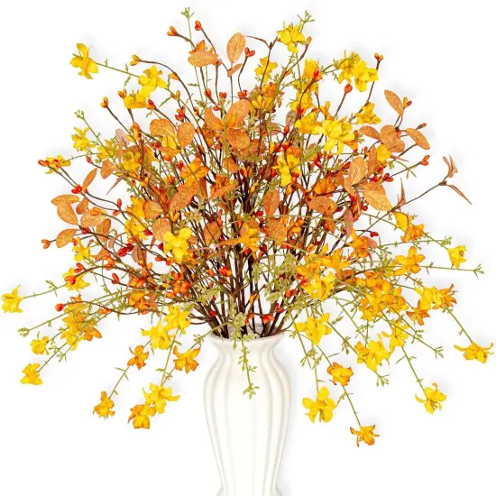 Artificial Fall Flowers with Berries 12 Pack Fall {1}