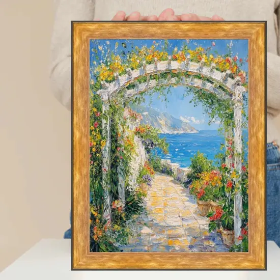 Contemporary Modern Slope Gold Metal Picture Frame 16x20 frame {7}