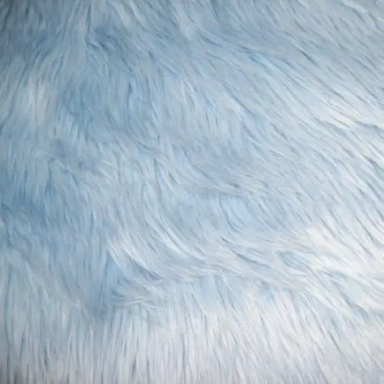 1 Yard Baby Blue Faux Fur Fabric 60 Inch Wide Soft Shaggy Craft & Home Decor Material {1}