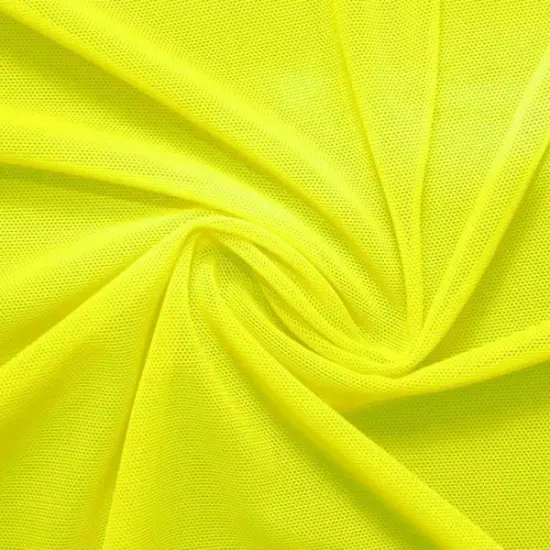1 Yard Power Mesh Fabric Neon Collection 36" x 60" Length by Width Citron {1}