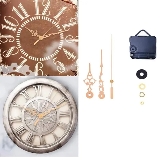 Quartz High Torque Clock Mechanism &ndash; 8 PCS DIY Wall Clock Repair Kit {2}