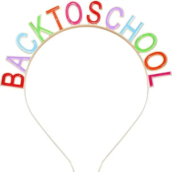 Back to School Headband Teacher Hairband Colorful {1}