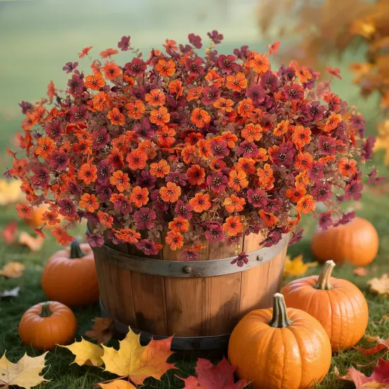 Fall Mums Artificial Flowers for Outdoors {1}