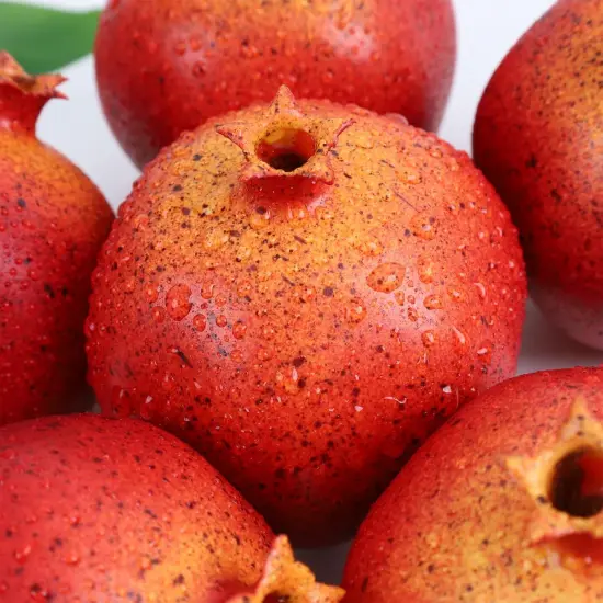 6pcs Artificial Pomegranate Fruit Decoration {4}
