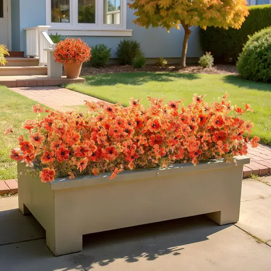 20 Bundles Artificial Fall Flowers for Outdoors Decoration {2}