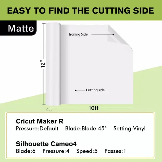 A-SUB Sublimation HTV Clear Matte Vinyl Roll For Light Cotton Shirts {7}