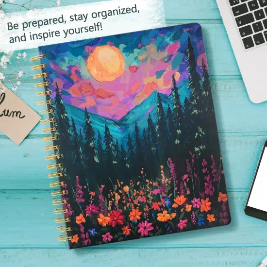 Hardcover Teacher Planner 2025-2026 - 8.5"x11" (Mount Wild) {5}