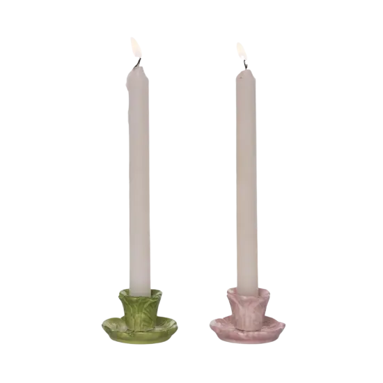 CABBAGE CANDLE HOLDER Pink {1}
