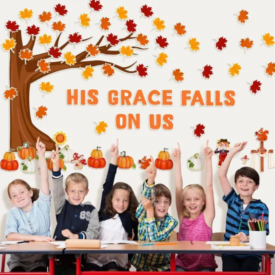89PCS His Grace Falls on Us Christian Bulletin Board Sets {5}