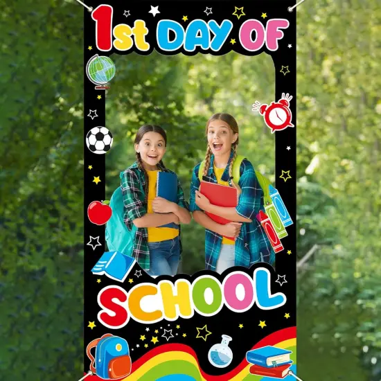 First Day of School Decorations Welcome School Photo Booth Props {3}