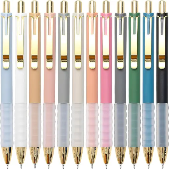 Ballpoint Pens - 1mm (Gold-12 Pcs) {1}