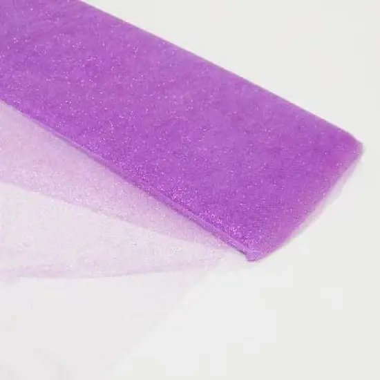 10 Yard Sparkling Glitter Tulle Fabric Bolt for Wedding Party Decoration 54 Inch Width Lavender {5}