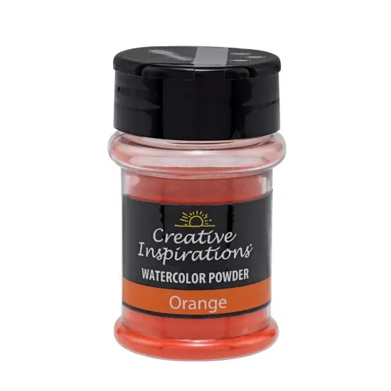 Creative Inspirations Powder Watercolor Paint 3 Pack - 38g Shaker Bottle, Orange - Dye-Based Water-Soluble Crystalline Pigments - Non-Toxic, Perfect for Abstract and Spontaneous Effects {3}