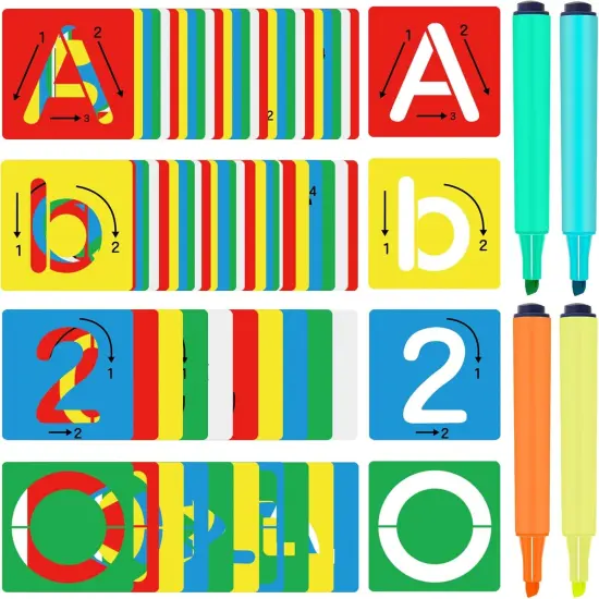 72 Pieces Preschool Letters and Numbers {1}