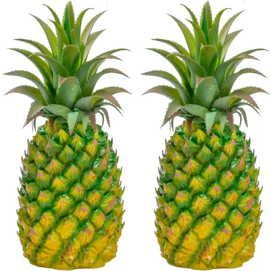 2 Pack Artificial Pineapple - Medium Green {1}