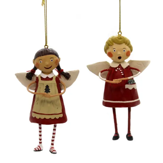 Lori Mitchell 4.0 Inch Tree Trimming Ornaments Christmas Tree Ornament Set , Christmas Decor Angels Wings Red {1}