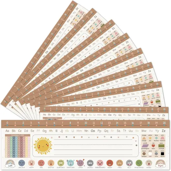 36PCS Boho Name Tags for Classroom Traditional Manuscript {1}