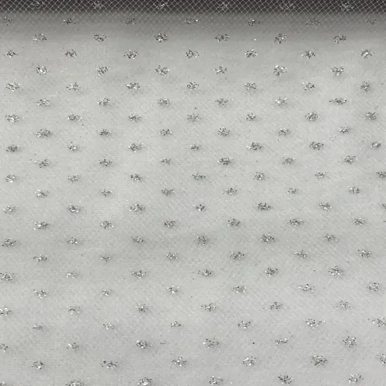 10 Yard Silver or Gold Sparkling Glitter Tulle Ribbon Roll for Party Wedding Decoration 6 inch Width {1}