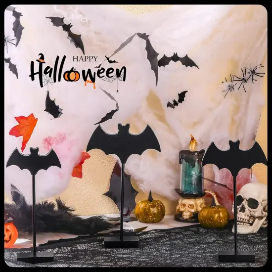 3 Pieces Halloween Wood Table Decor {4}