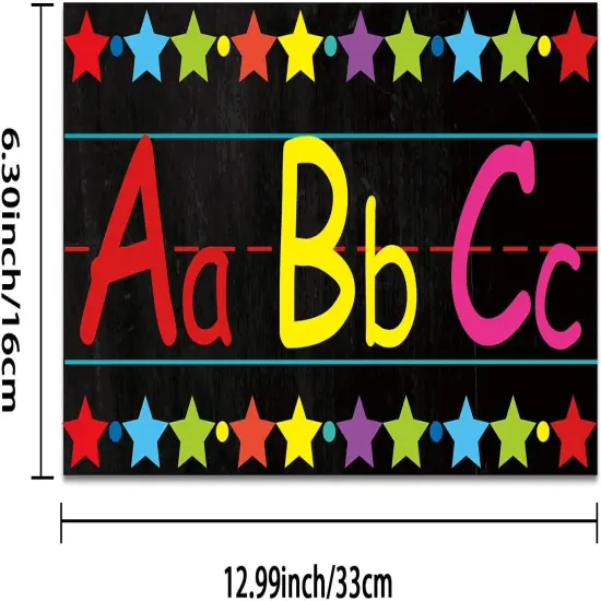 Alphabet Bulletin Board Set Alphabet Poster Chart Number Line for Classroom Wall Decorations {2}